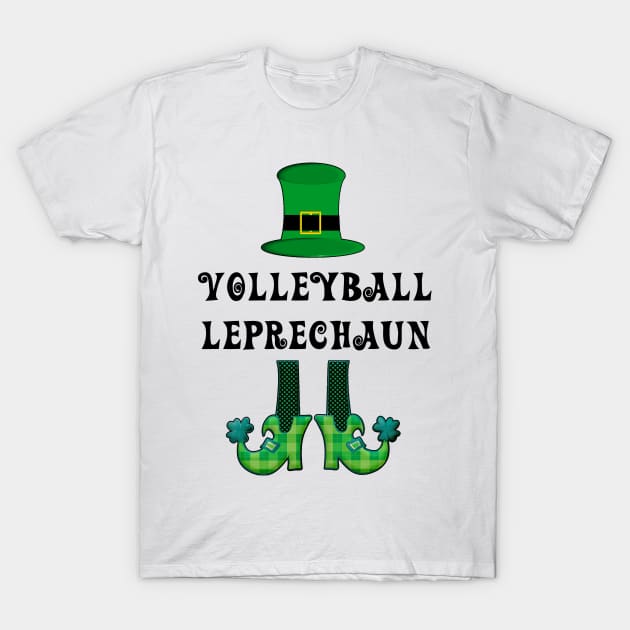 St Patrick's St Paddy's St Patty's Day Volleyball Leprechaun T-Shirt by familycuteycom